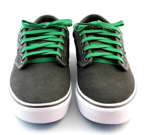 Black vans green laces best sale